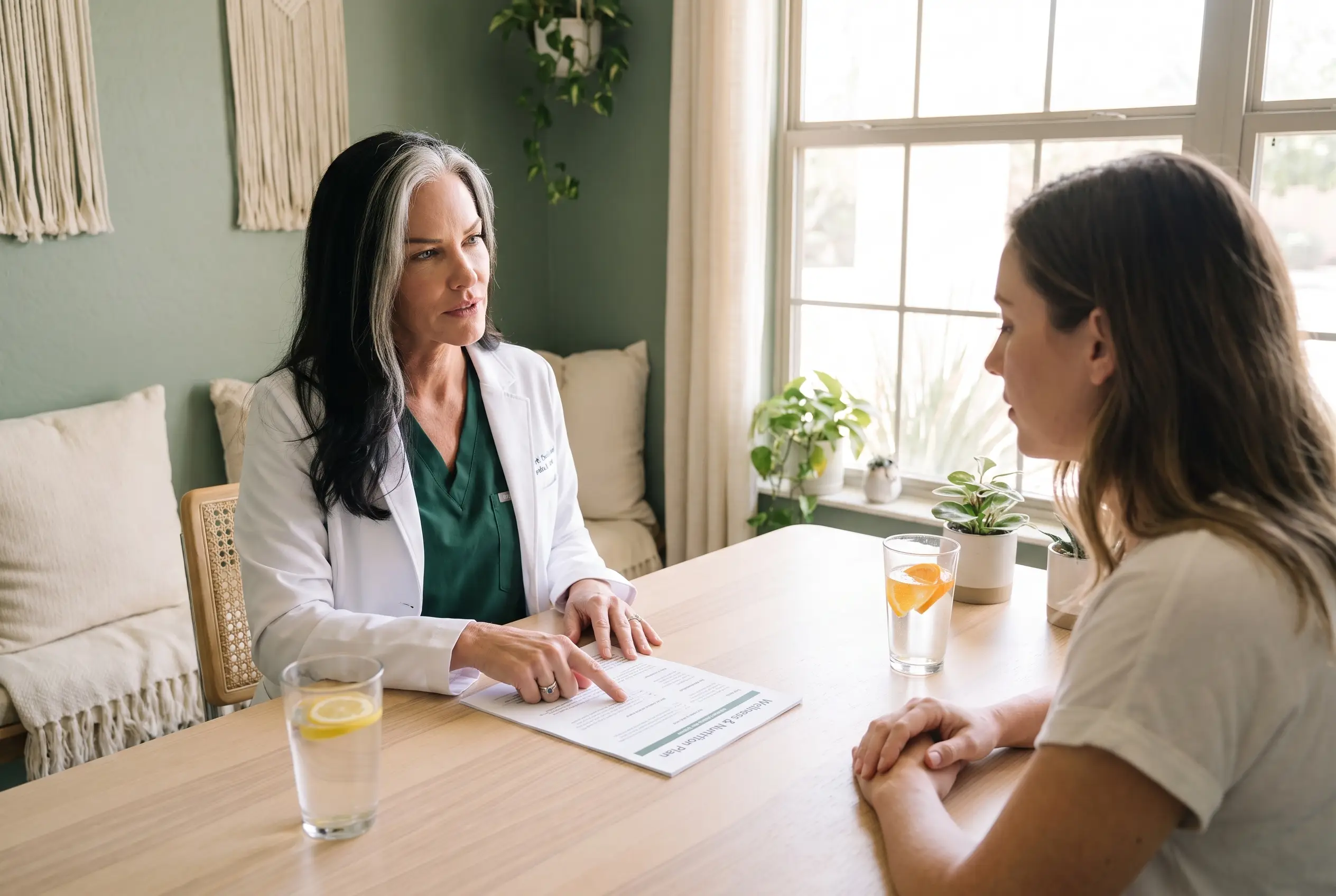 A personalized wellness consultation at Desert Willow